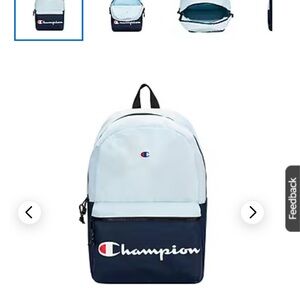 Champion Sky Blue and Navy Backpack- Brand New!